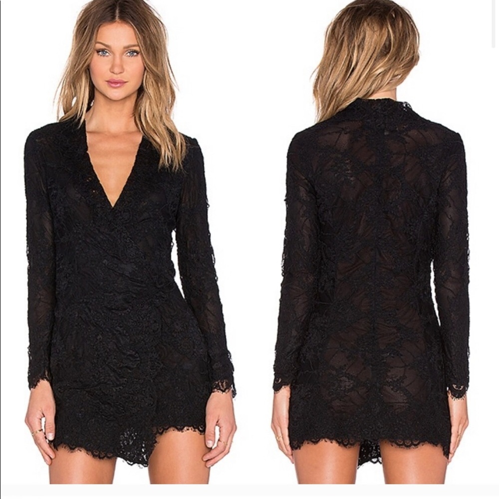 Gorgeous Stone Cold Fox Black Lace Dress - Picture 4 of 6